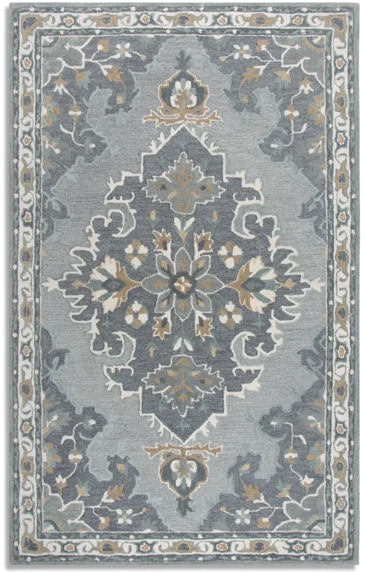 Resonant Grey Area Rug - 5 0  X 8 0 