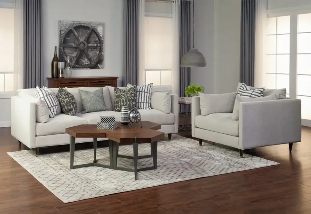 Corso Azzurro Alvis Birch Sterling Area Rug - 5 0  X 7 6 