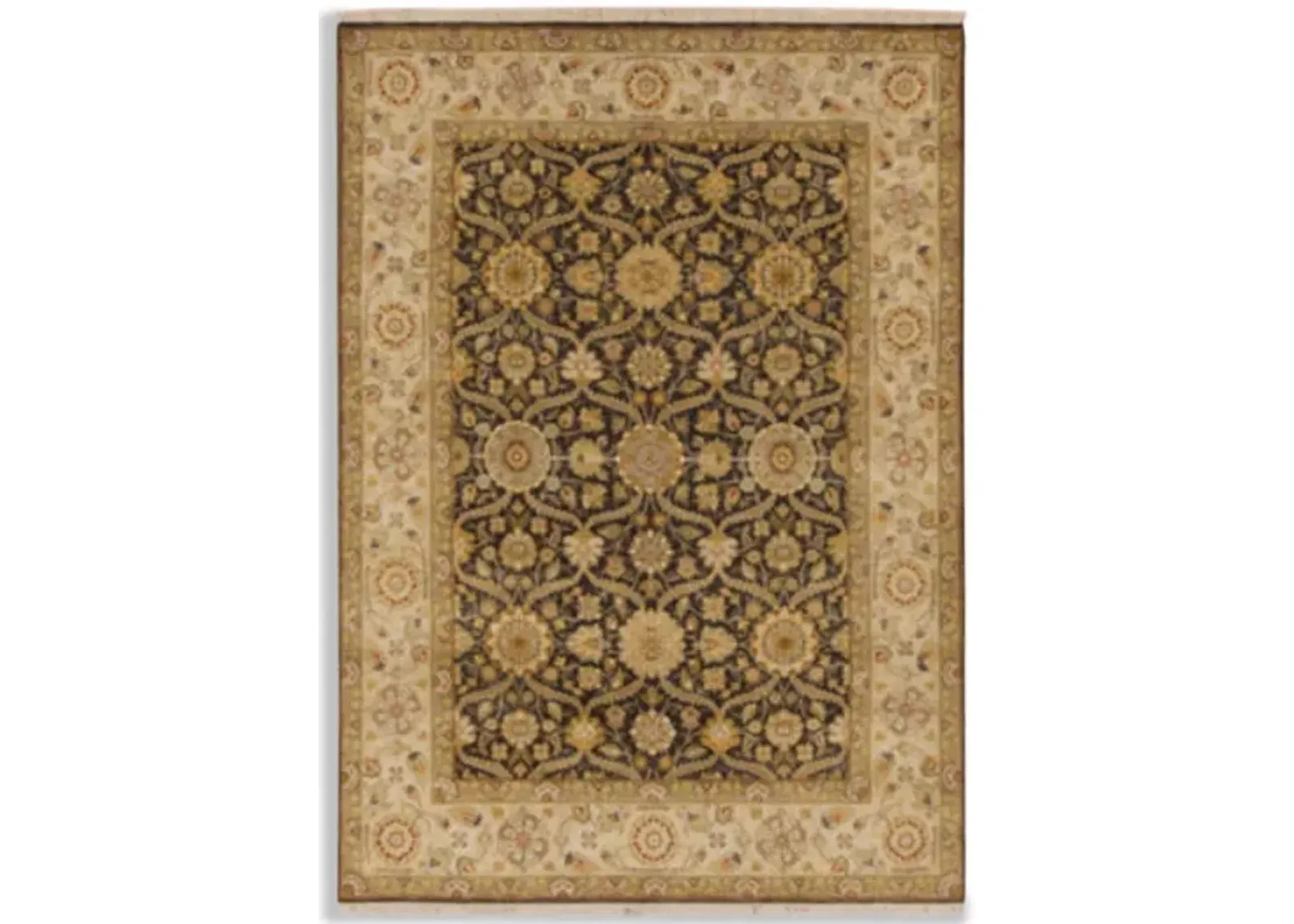 Hand Knotted Area Rug - 5 0  X 7 1  