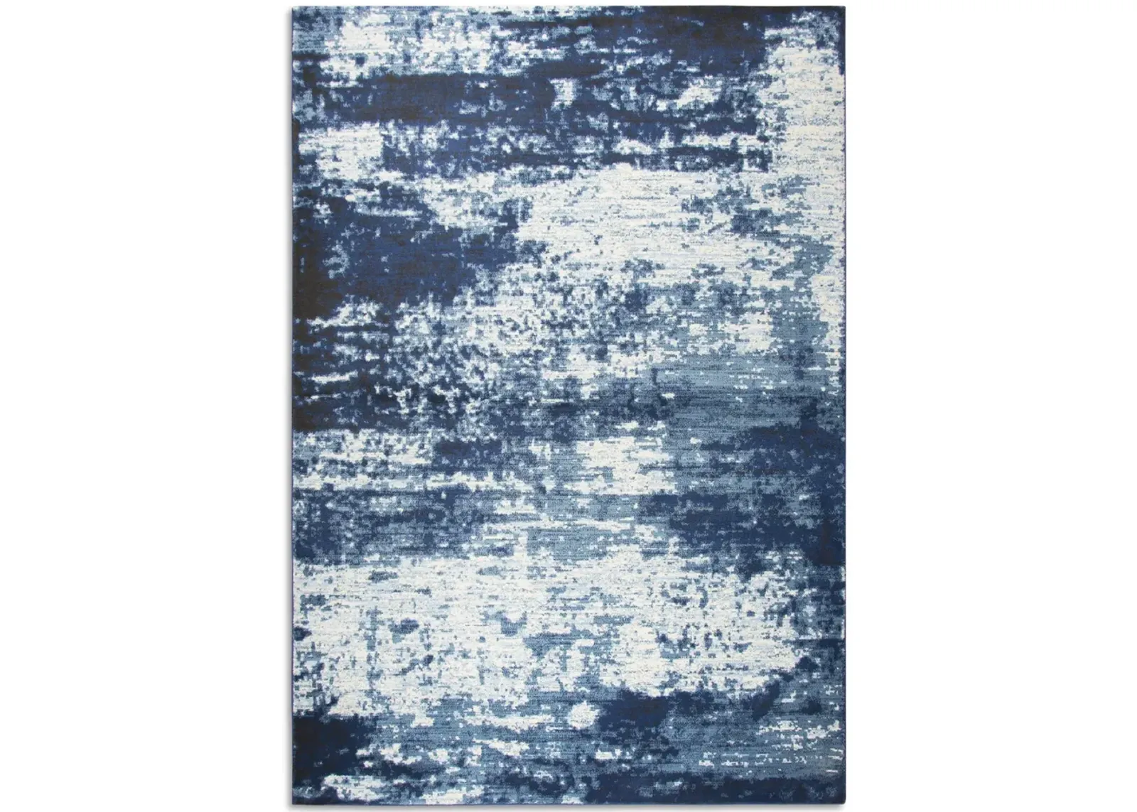 Panache Wave Blue Area Rug - 5 3  X 7 6 