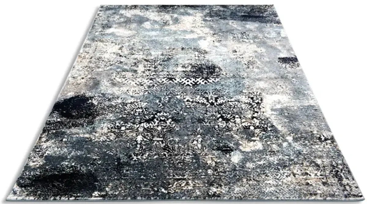 Titanium Seafoam Grey Area Rug