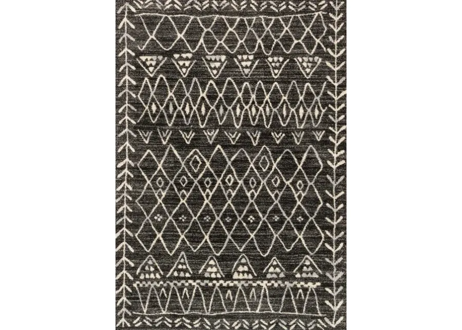 Emory Black Ivory 5 3  X 7 7   Area Rug