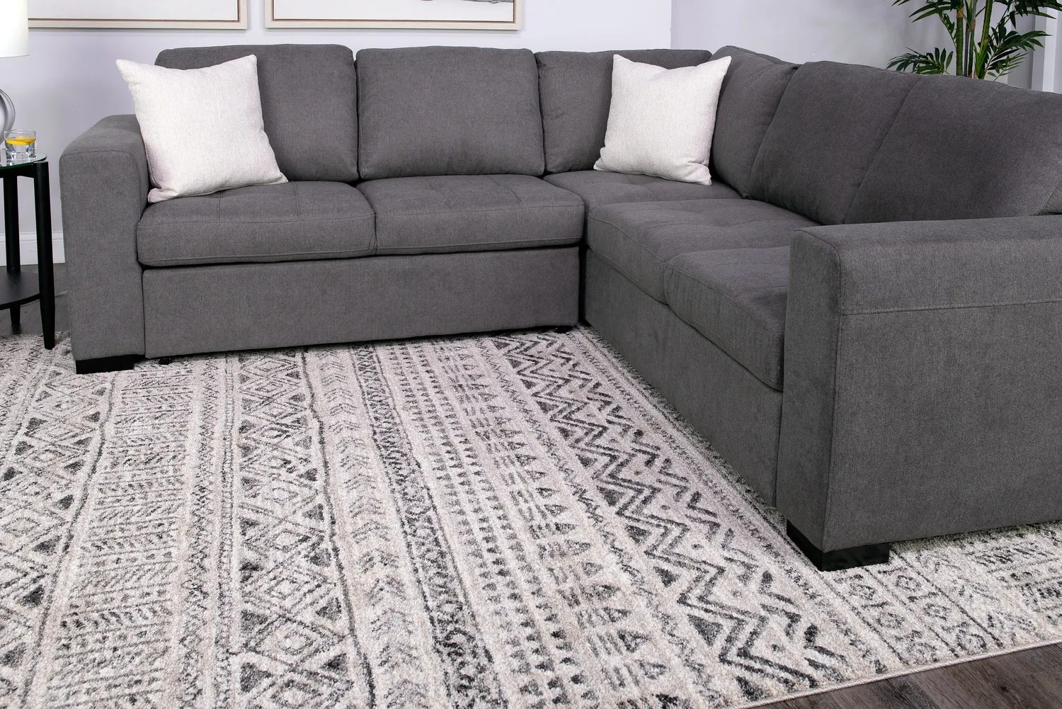 Emory Stone Graphite Area Rug - 5 3  X 7 7 