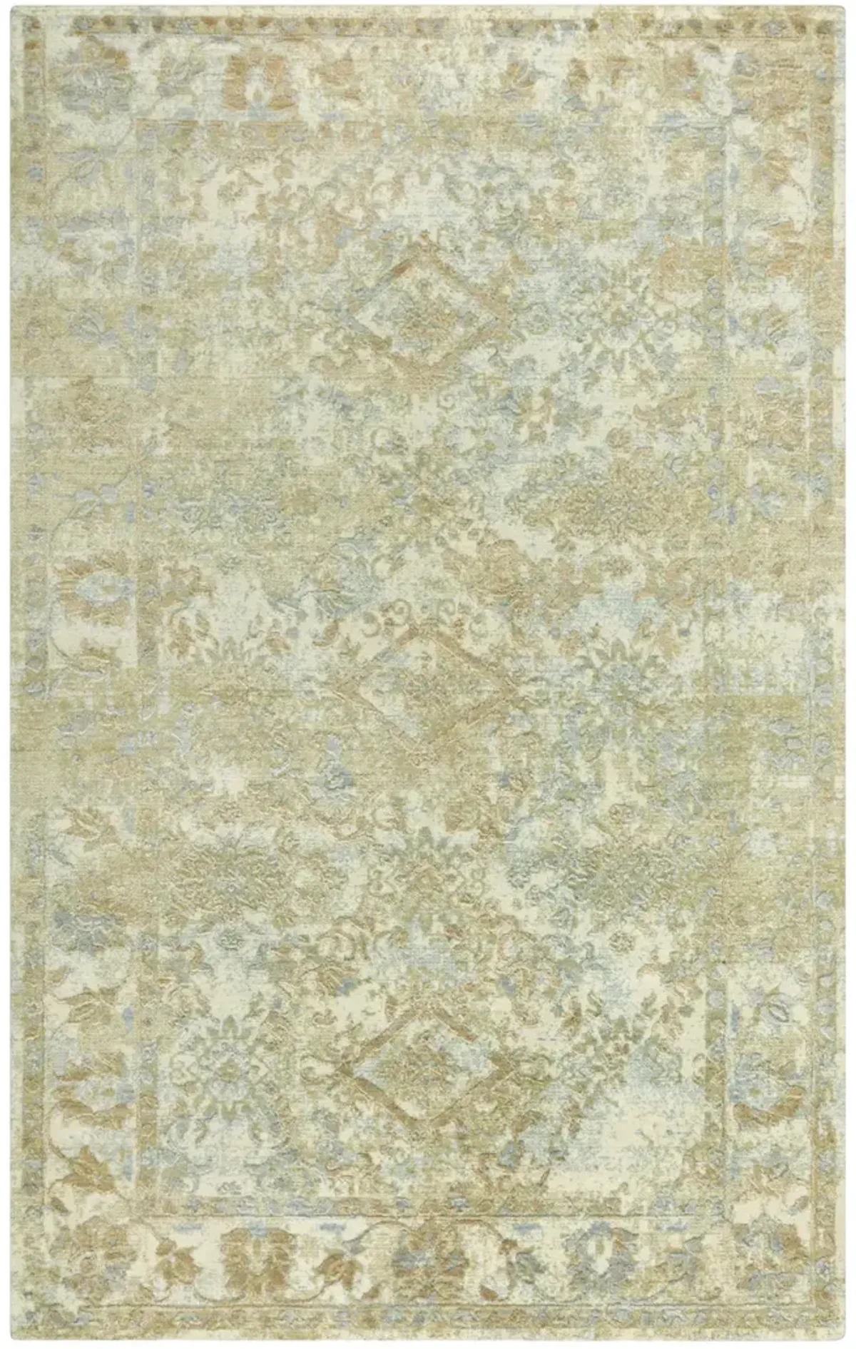 Artistry Border Beige Area Rug - 5 0  X 8 0 