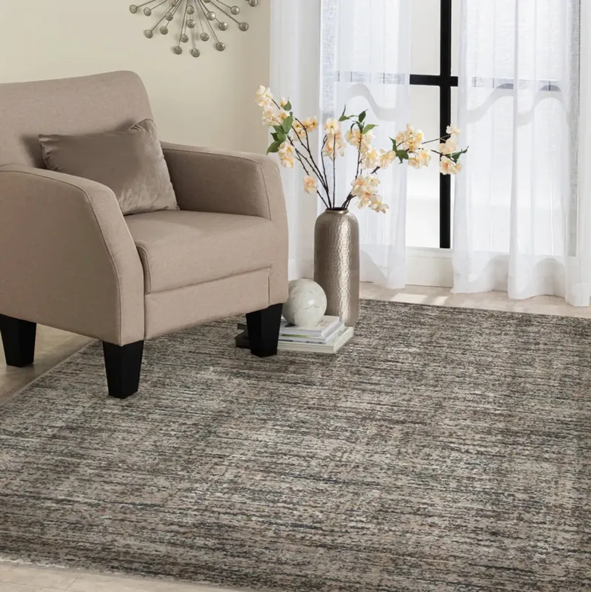 Minerva Mitch Storm Vintage Area Rug - 5 0  X 7 3 