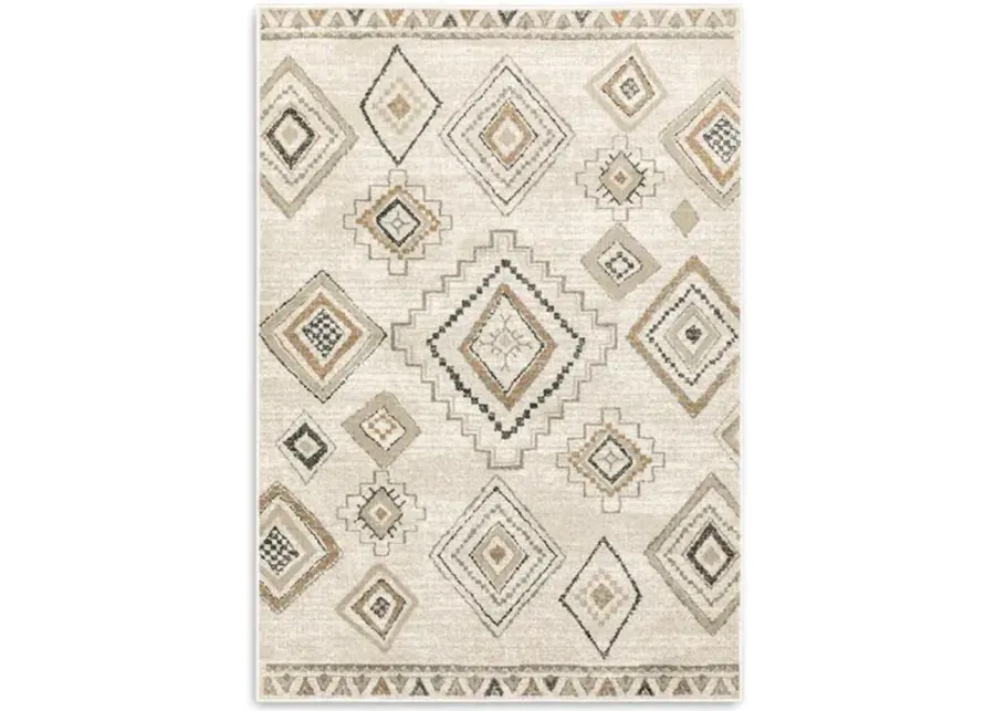 Georgia Diamond Tan Area Rug - 5 3  X 7 3 