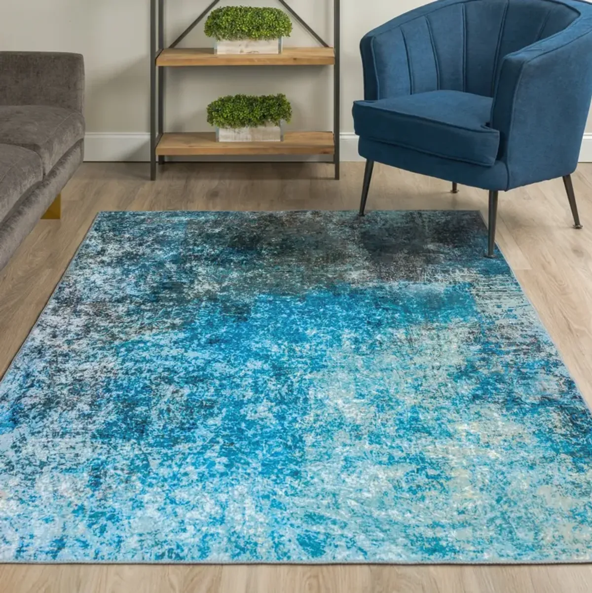 Nebula Lakeview Area Rug - 5 0  X 7 6 