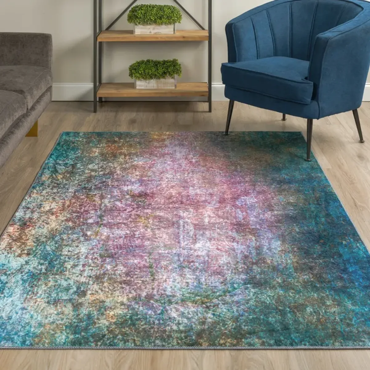 Nebula Opal Area Rug - 5 0  X 7 6 