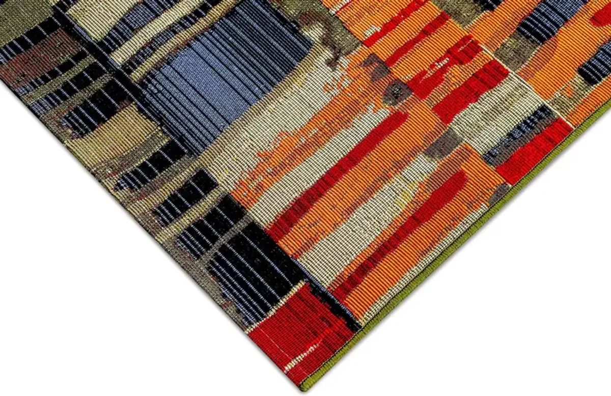 Marina Paintbox Multi 4 10  X 7 6  Area Rug