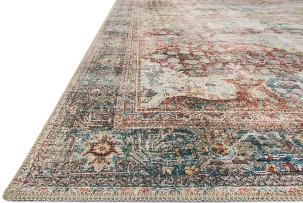 Loren Brick Multi Area Rug 5 0  X 7 6 