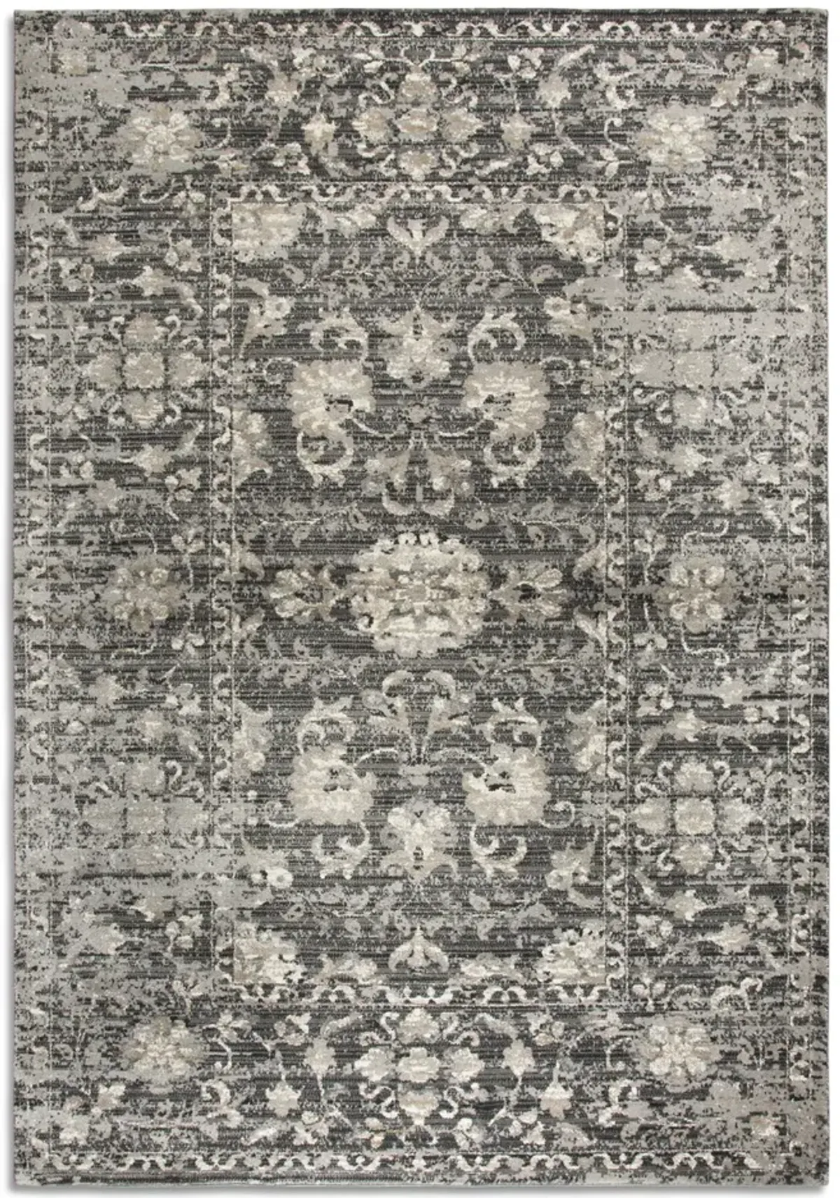 Panache Grey Border Area Rug - 5 3  X 7 6 