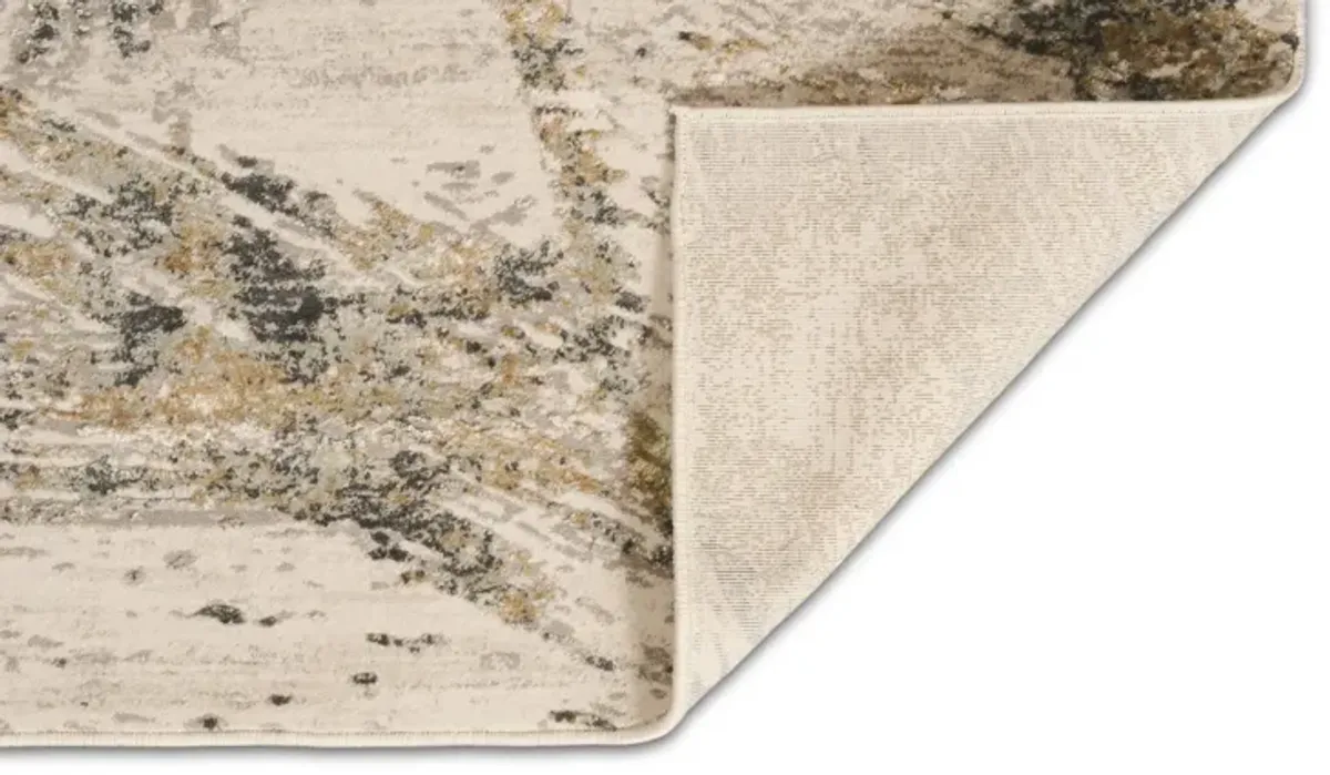 Generations Grey Beige Inspire Area Rug - 5 3  X 7 7 