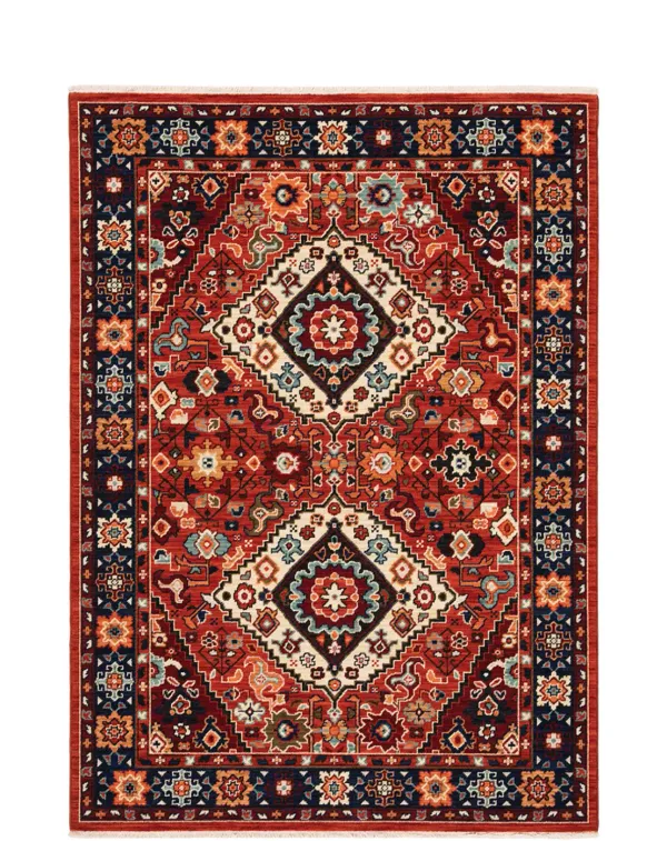 Lilihan Garnet Area Rug - 5 3  X 7 6 