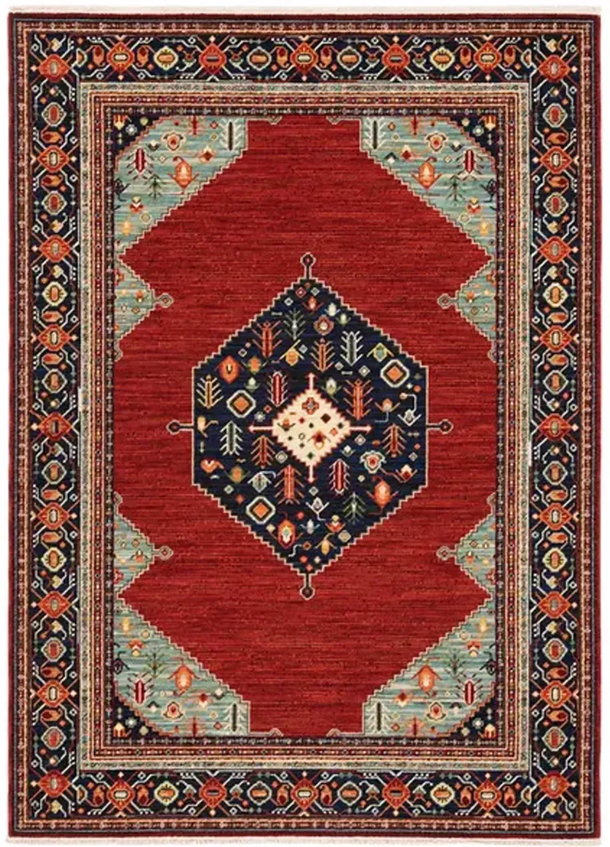 Lilihan Ruby Area Rug - 5 3  X 7 6 