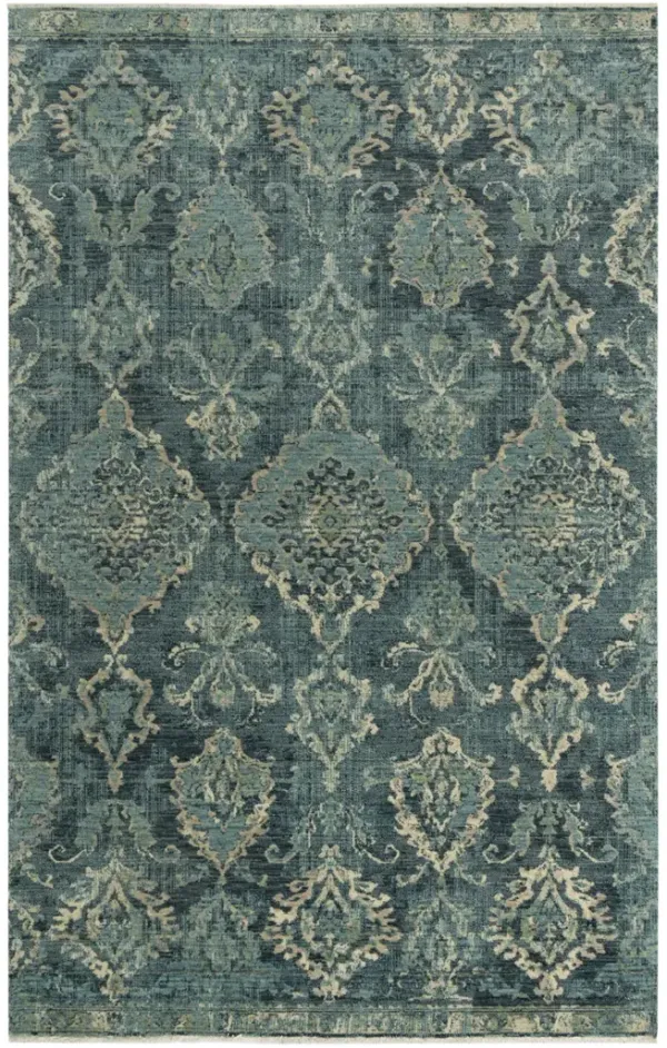 Platinum Blue Area Rug - 5 0  X 8 0