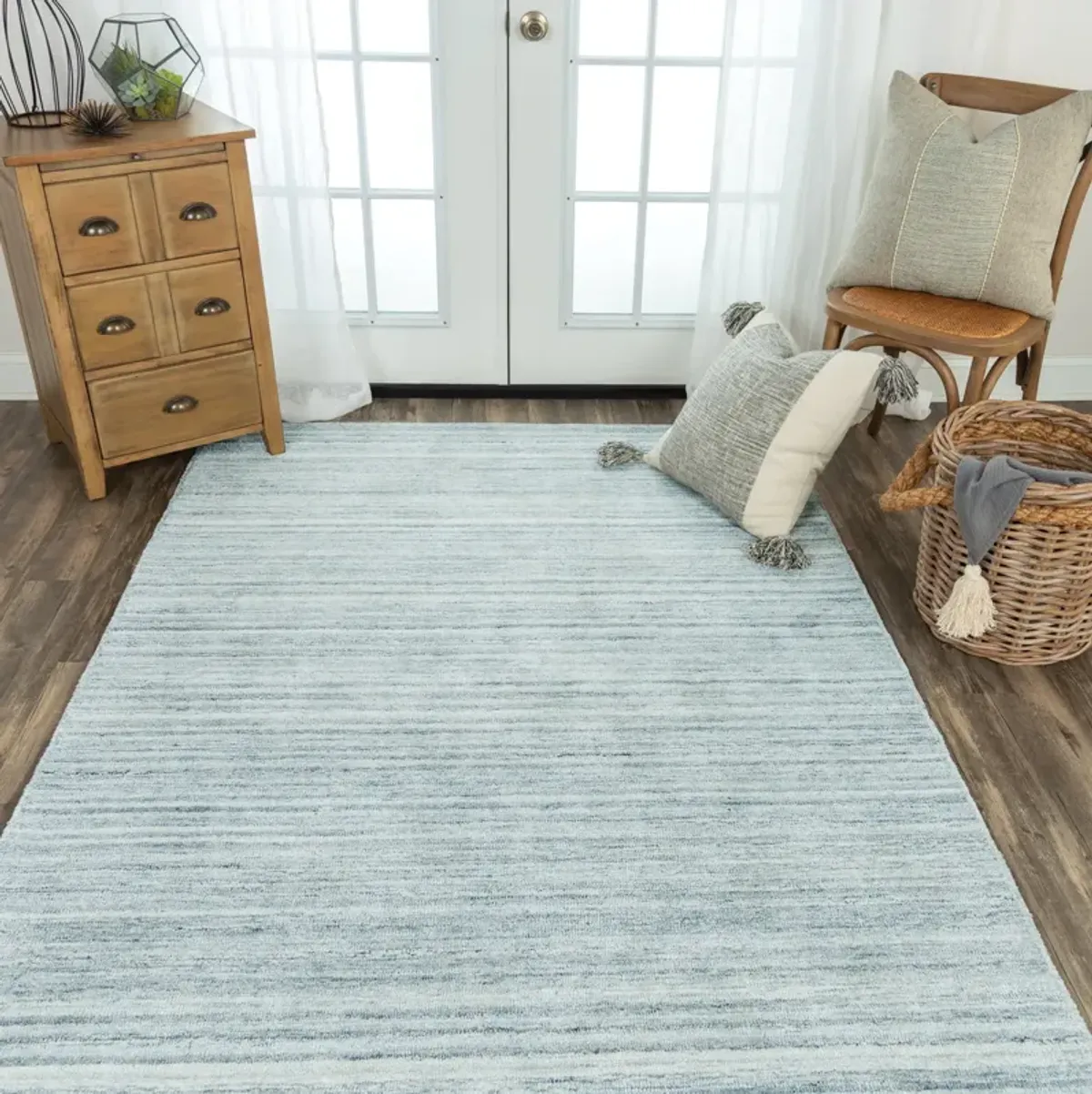 Seasand Teal Area Rug