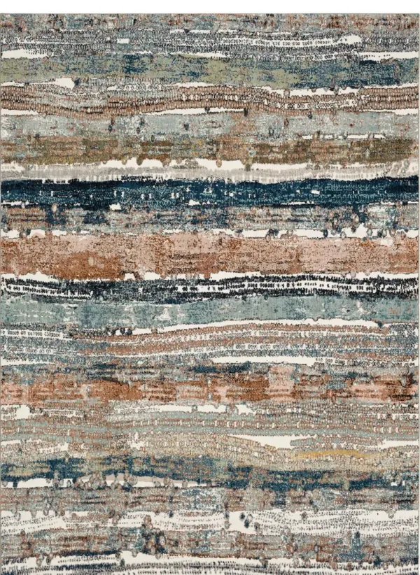 Epiphany Colorful Waves Area Rug - 5 3  X 7 10