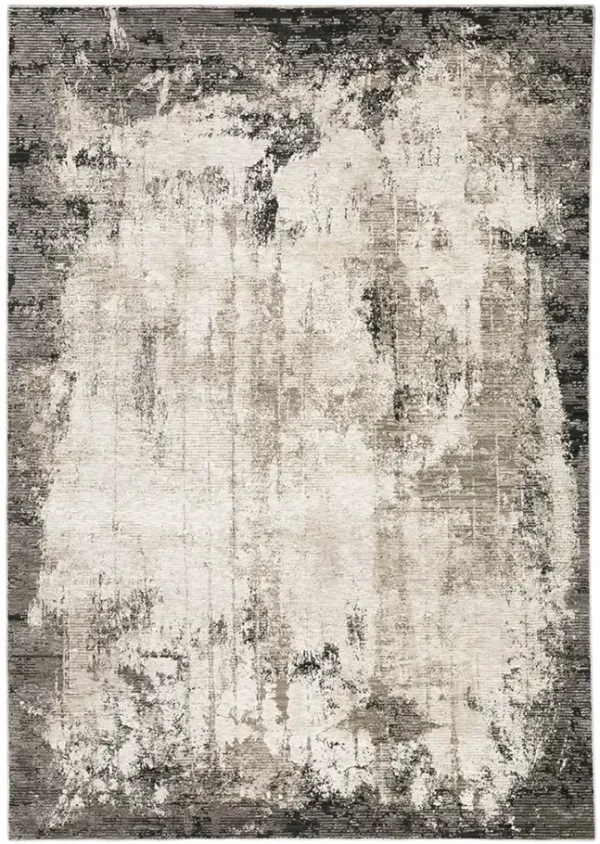 Nebulous Abstract 5 3  x 7 6  Area Rug