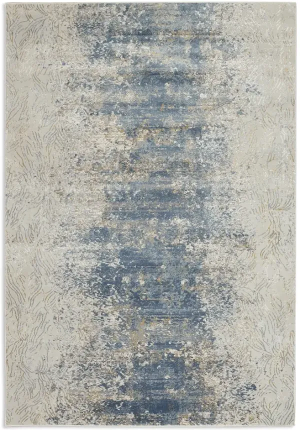 Generations Blue Gold 5 3  x 7 7  Area Rug