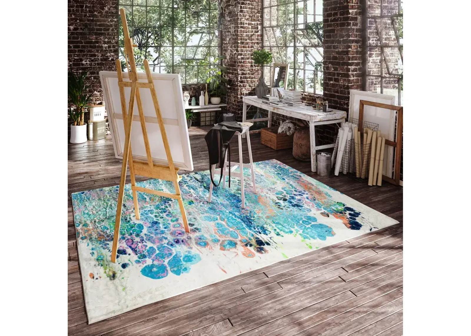 Kikiamo Twilight 5 0  x 7 6  Area Rug