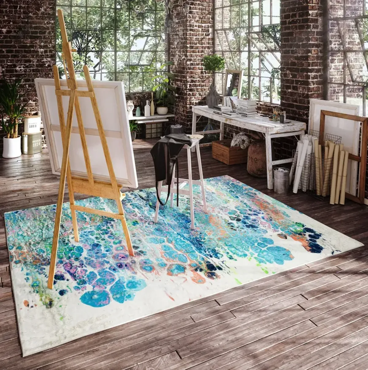 Kikiamo Twilight 5 0  x 7 6  Area Rug