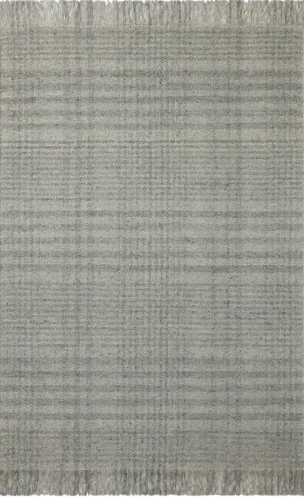 Magnolia Home Caleb Grey Dark Grey Area Rug - 5 0  x 7 6  