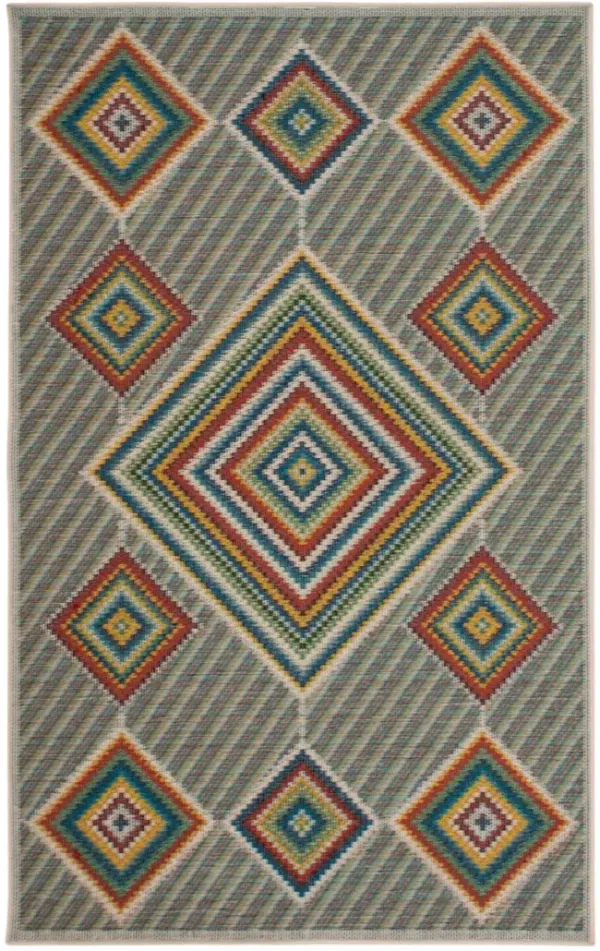 Assorted Outdoor Rug - 4 10  X 7 6 