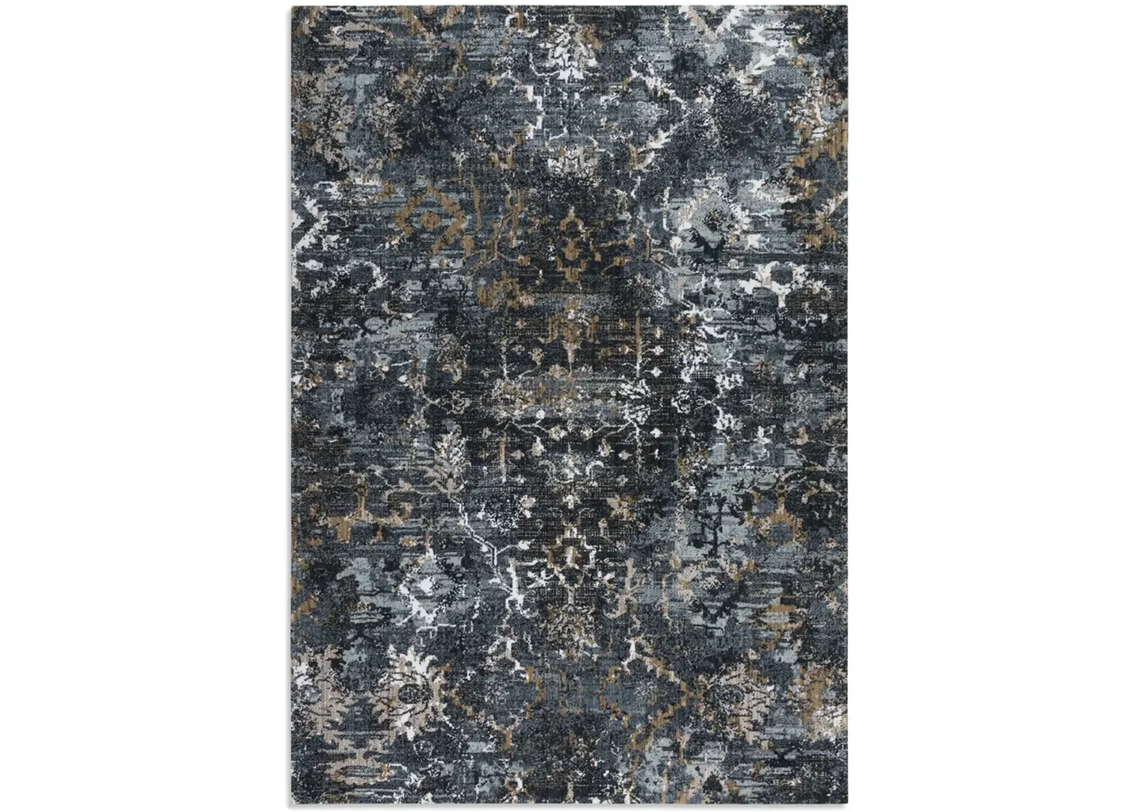 Rohan Elite Indigo Latte 5 2  x 7 9  Area Rug