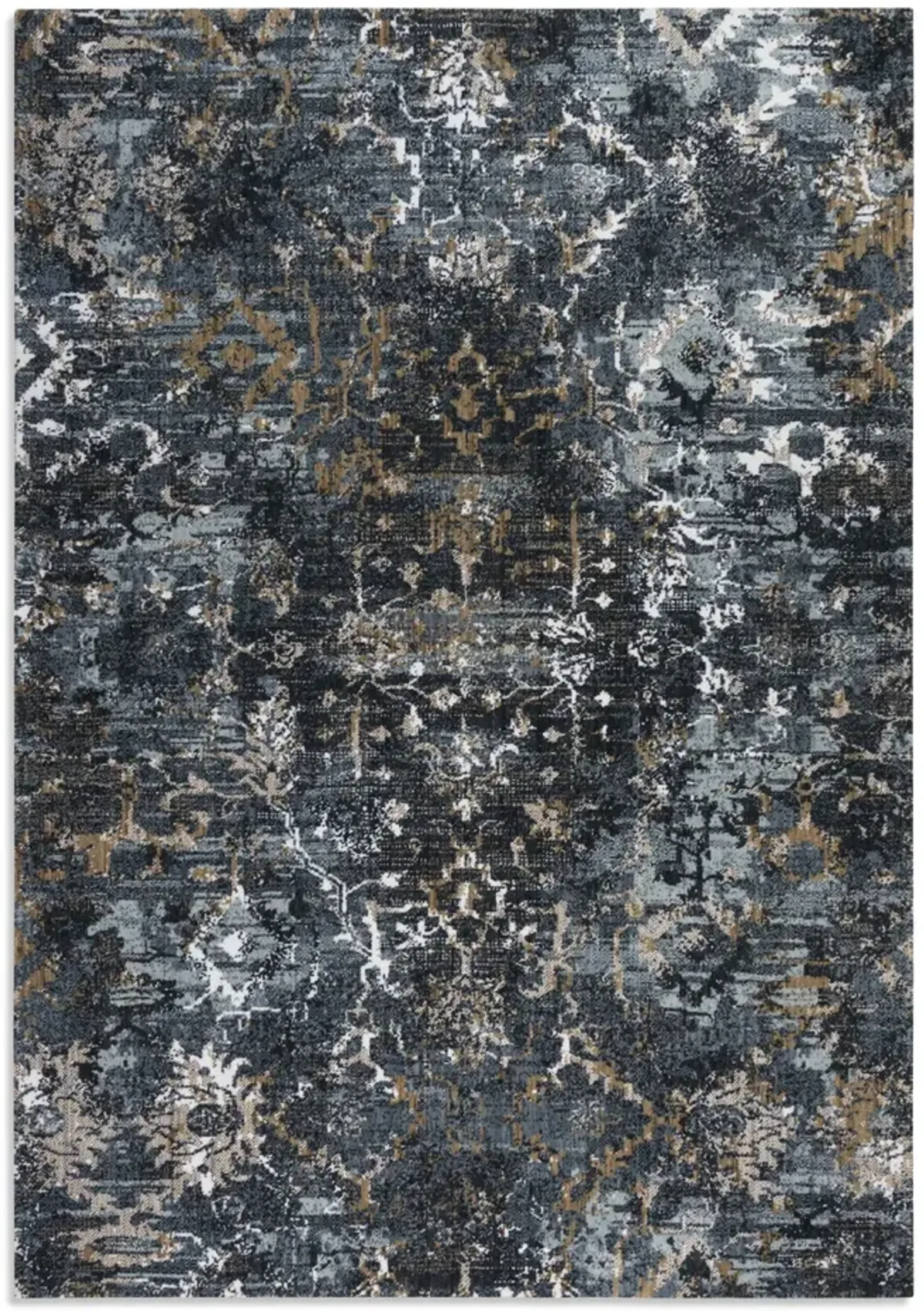 Rohan Elite Indigo Latte 5 2  x 7 9  Area Rug