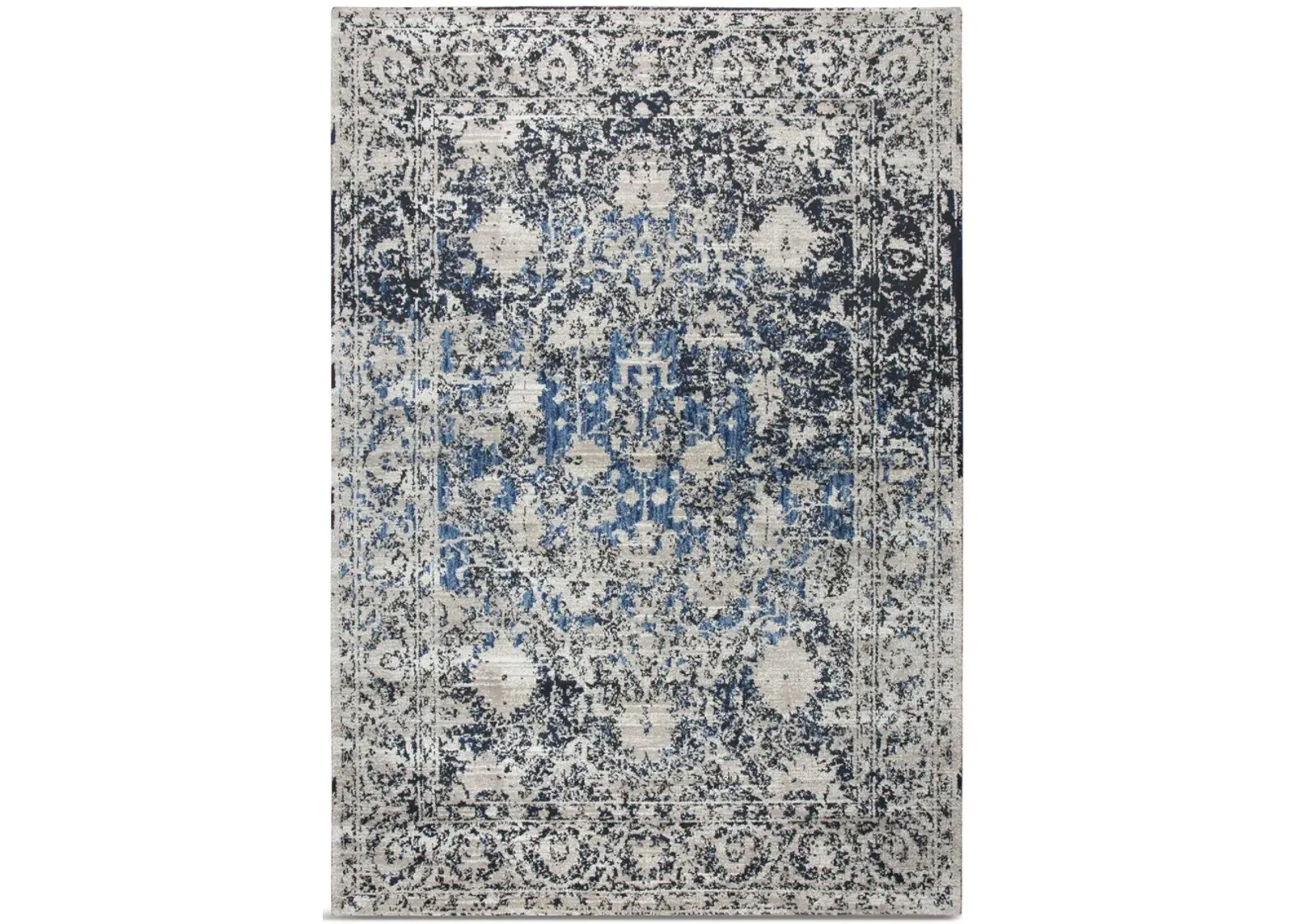 Panache Taupe Blue Area Rug - 5 3  X 7 6 