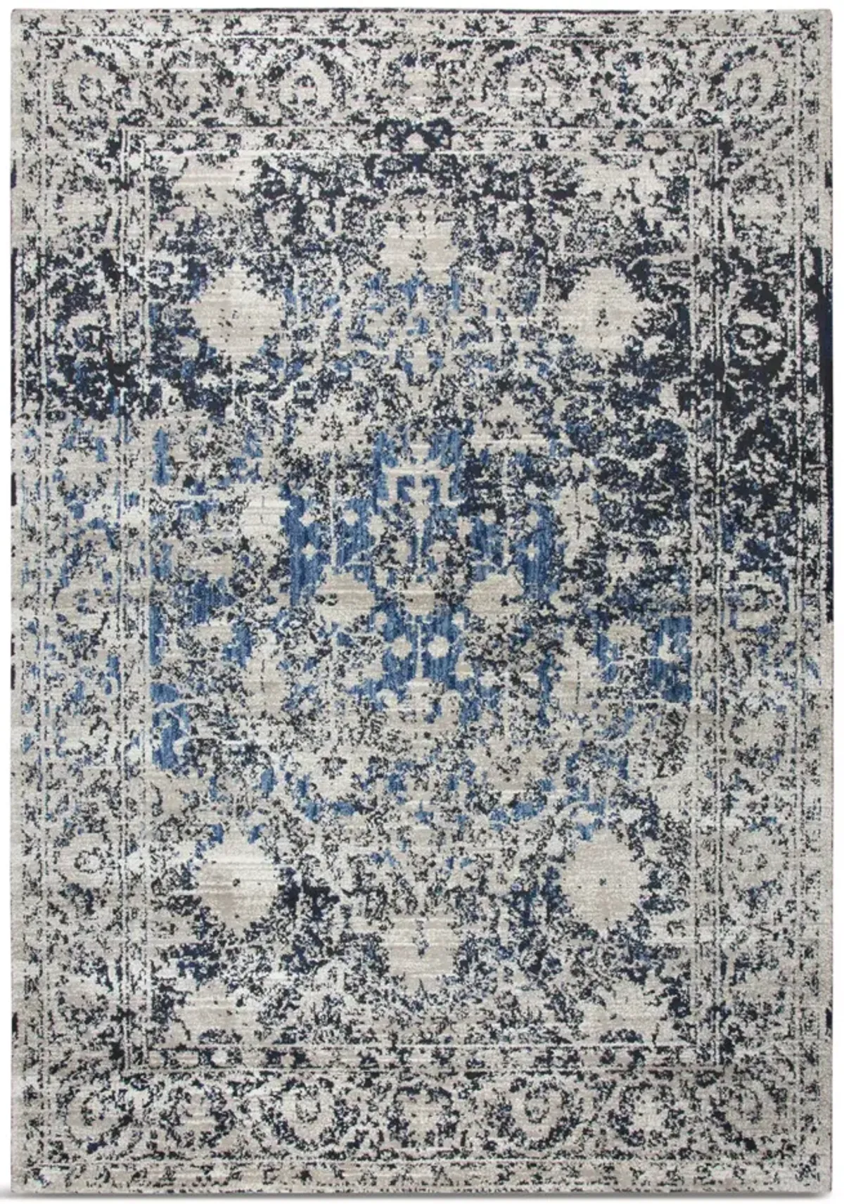 Panache Taupe Blue Area Rug - 5 3  X 7 6 