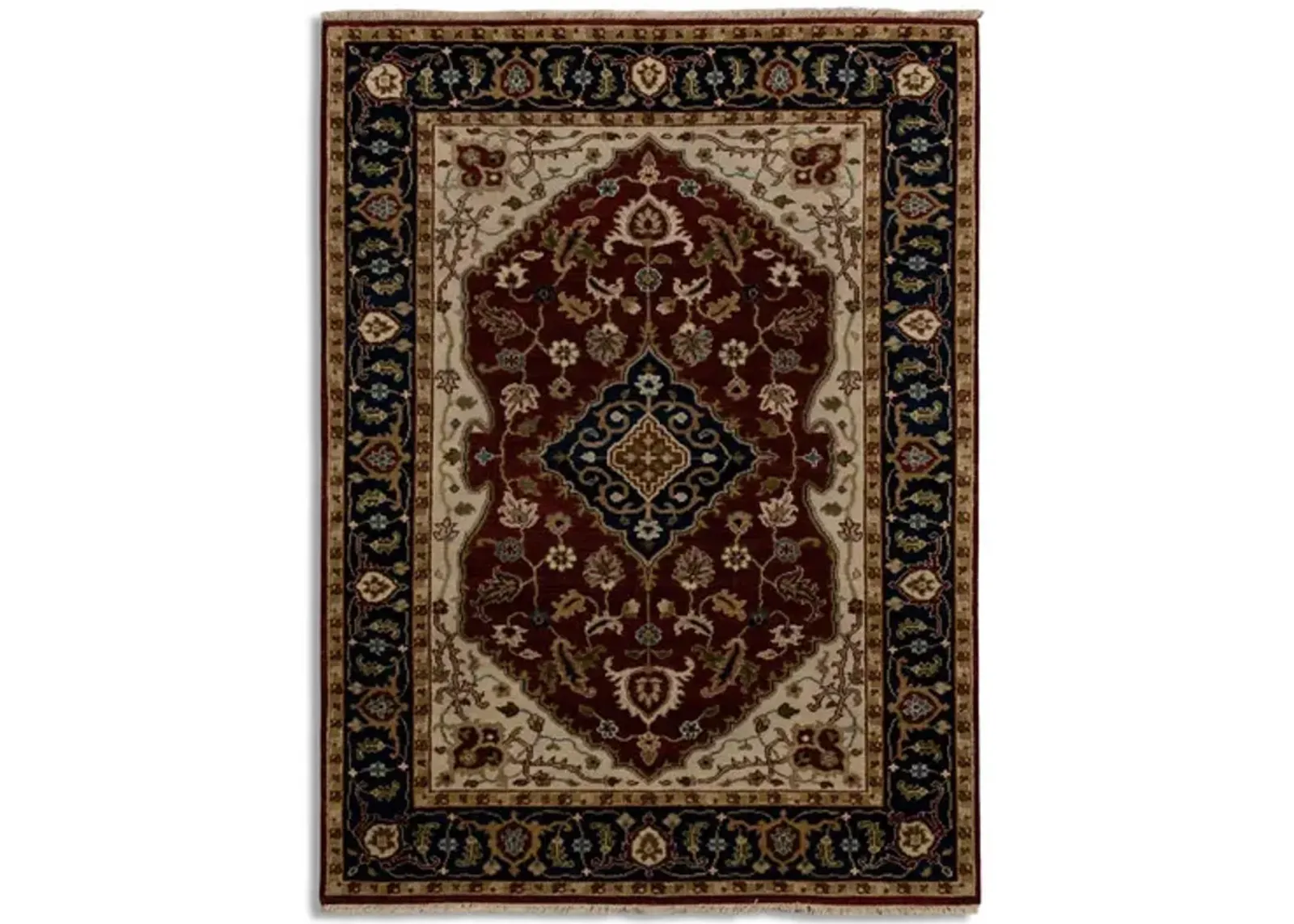 Hand Knotted 5 1  x 6 11  Area Rug