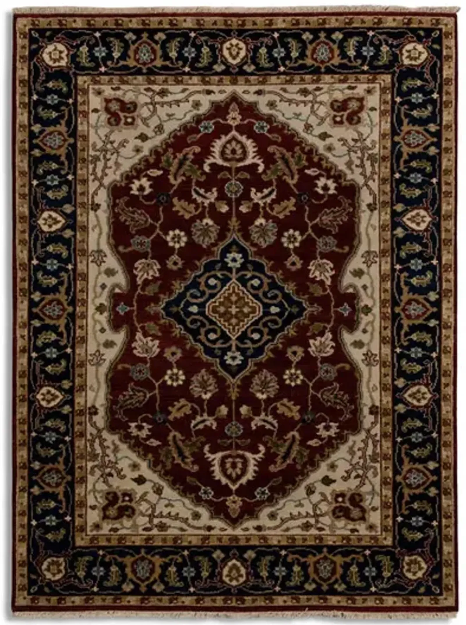 Hand Knotted 5 1  x 6 11  Area Rug