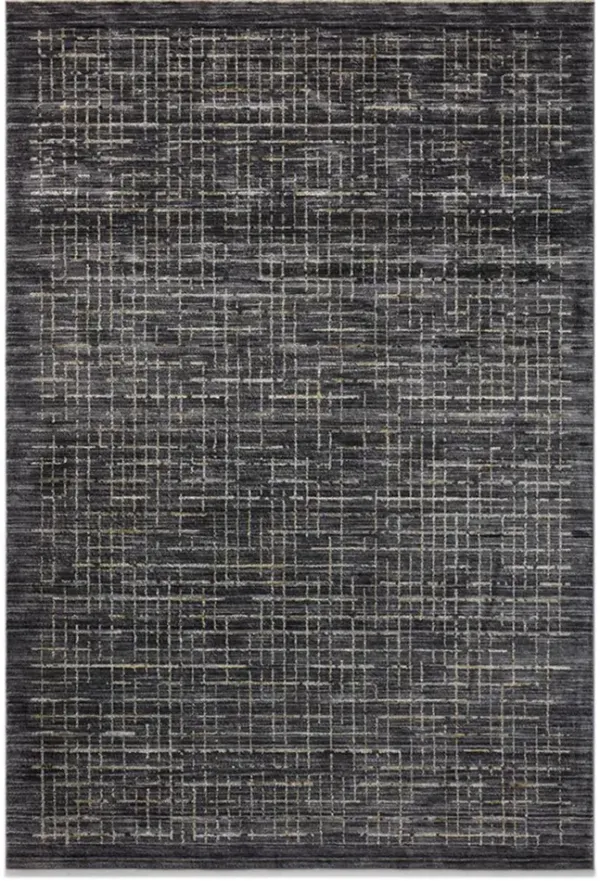 Soho Onyx Silver 5 3  x 7 9  Area Rug
