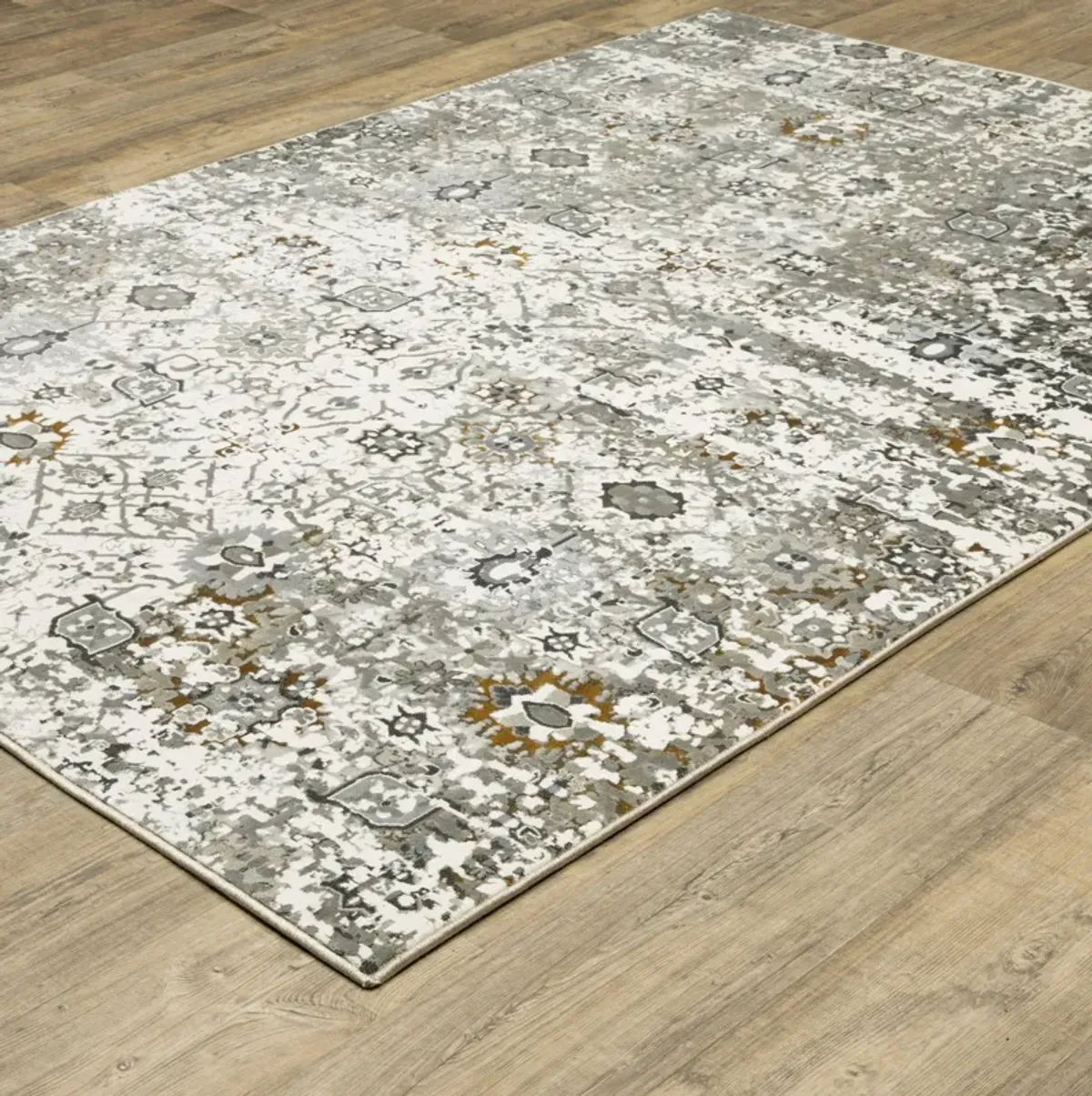 Gemini Grey Multi 5 3  X 7 6  Area Rug