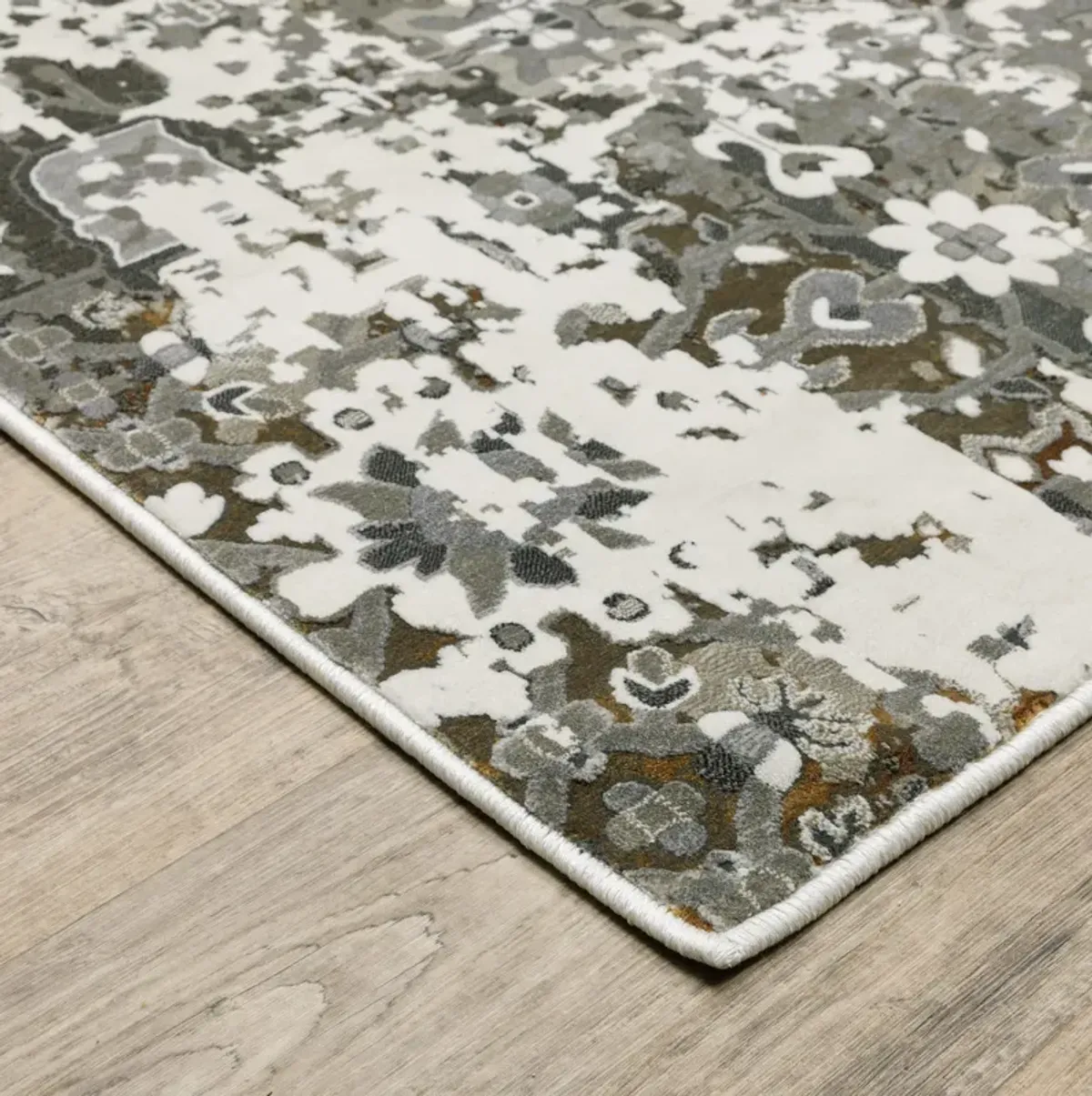 Gemini Grey Multi 5 3  X 7 6  Area Rug