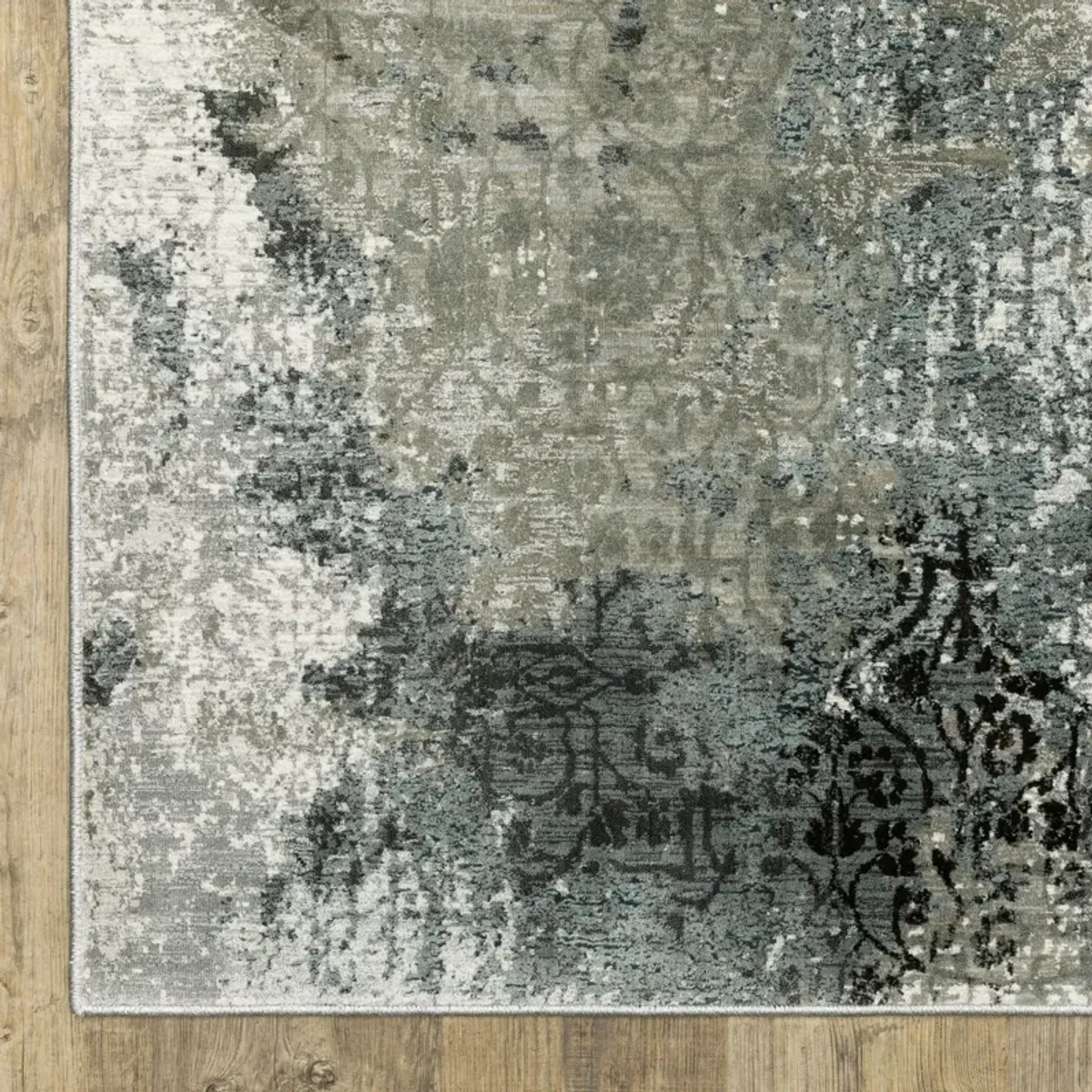 Gemini Blue Beige 5 3  x 7 6  Area Rug