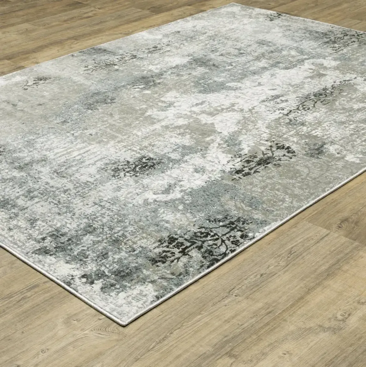 Gemini Blue Beige 5 3  x 7 6  Area Rug