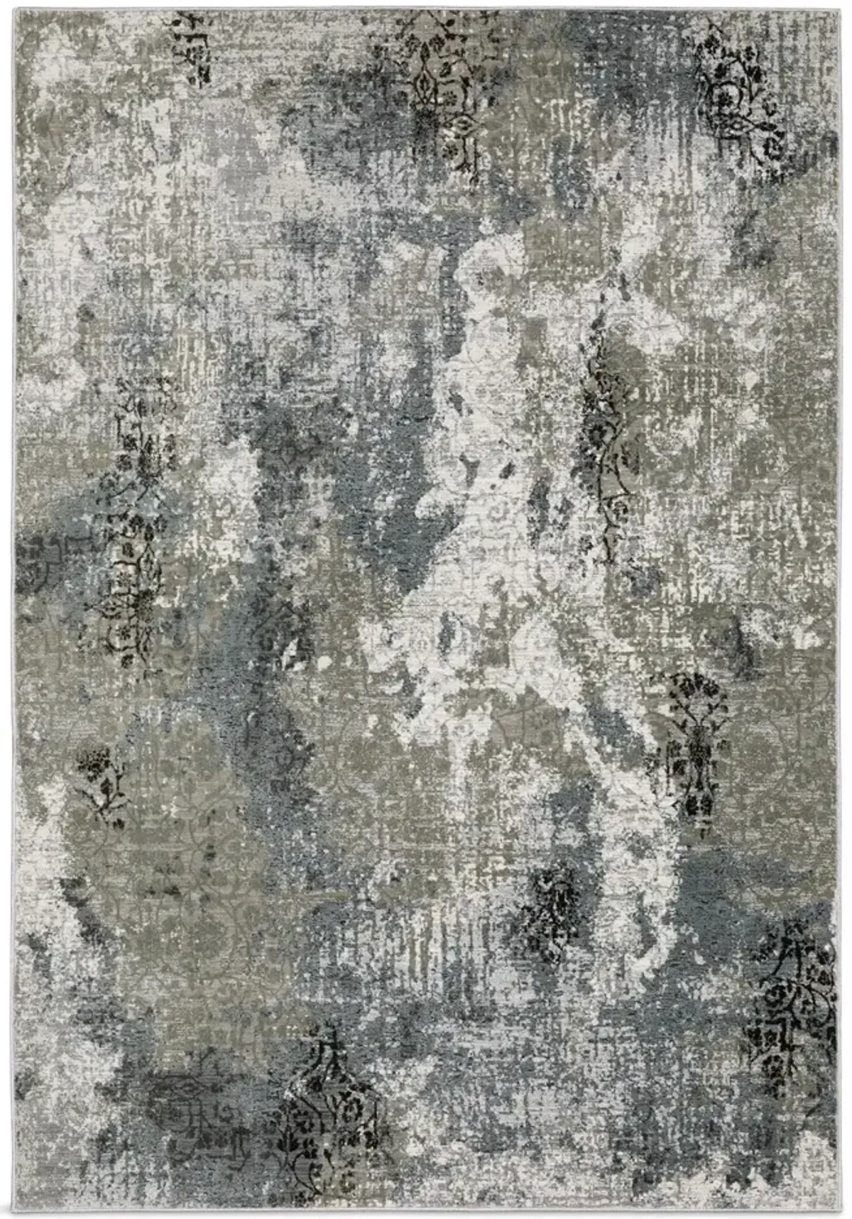 Gemini Blue Beige 5 3  x 7 6  Area Rug