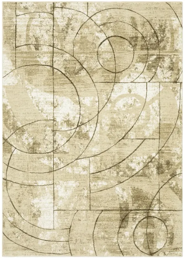 Reed Beige Brown 5 3  X 7 6  Area Rug