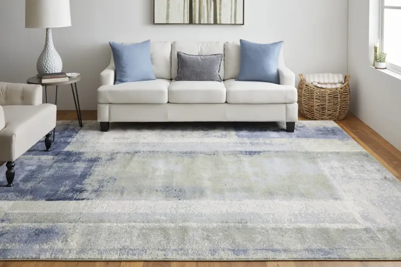 Clio Blue Green 5 0  x 7 6  Area Rug