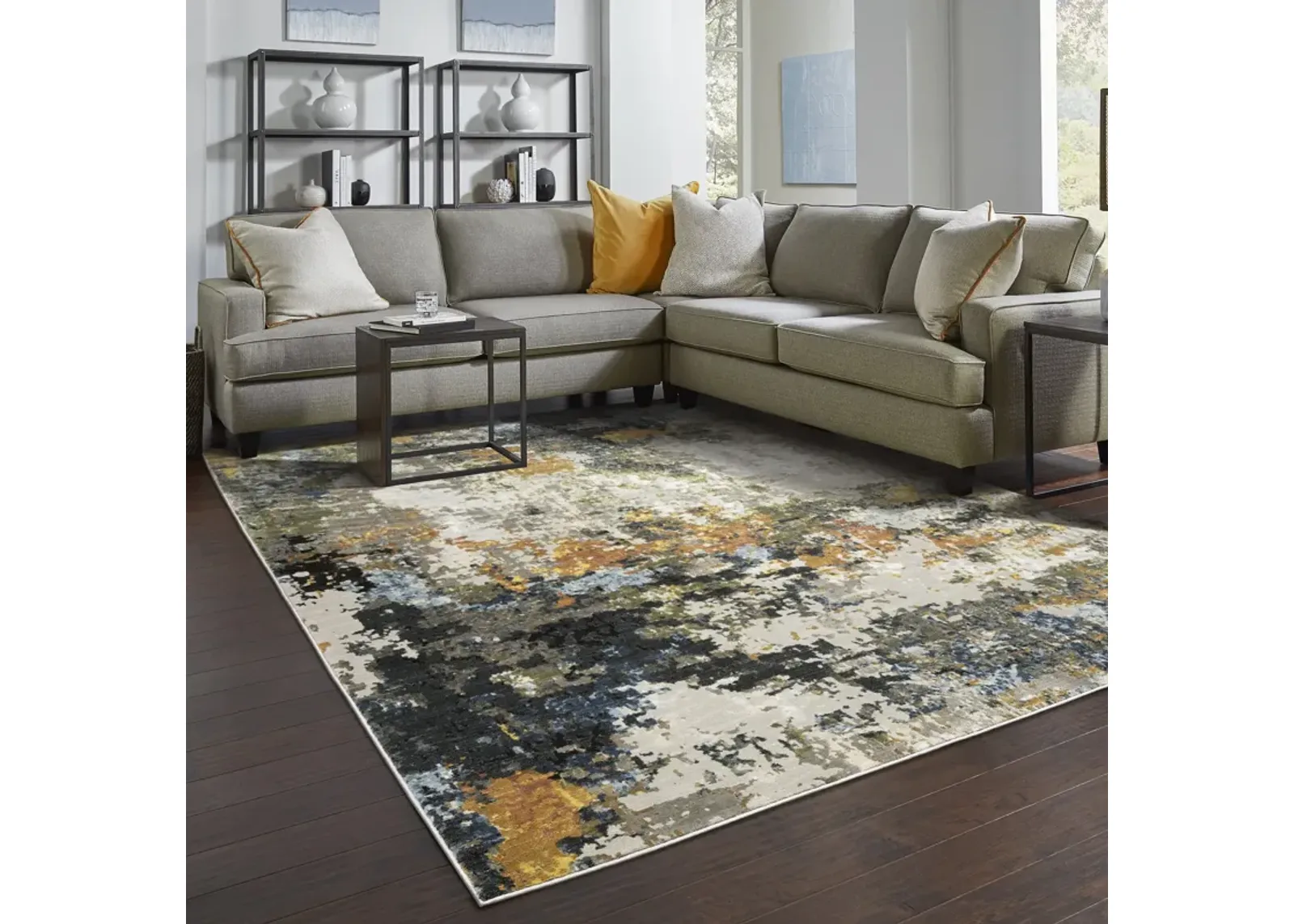 Caravan Beige Multi - 5 3  x 7 6  Area Rug