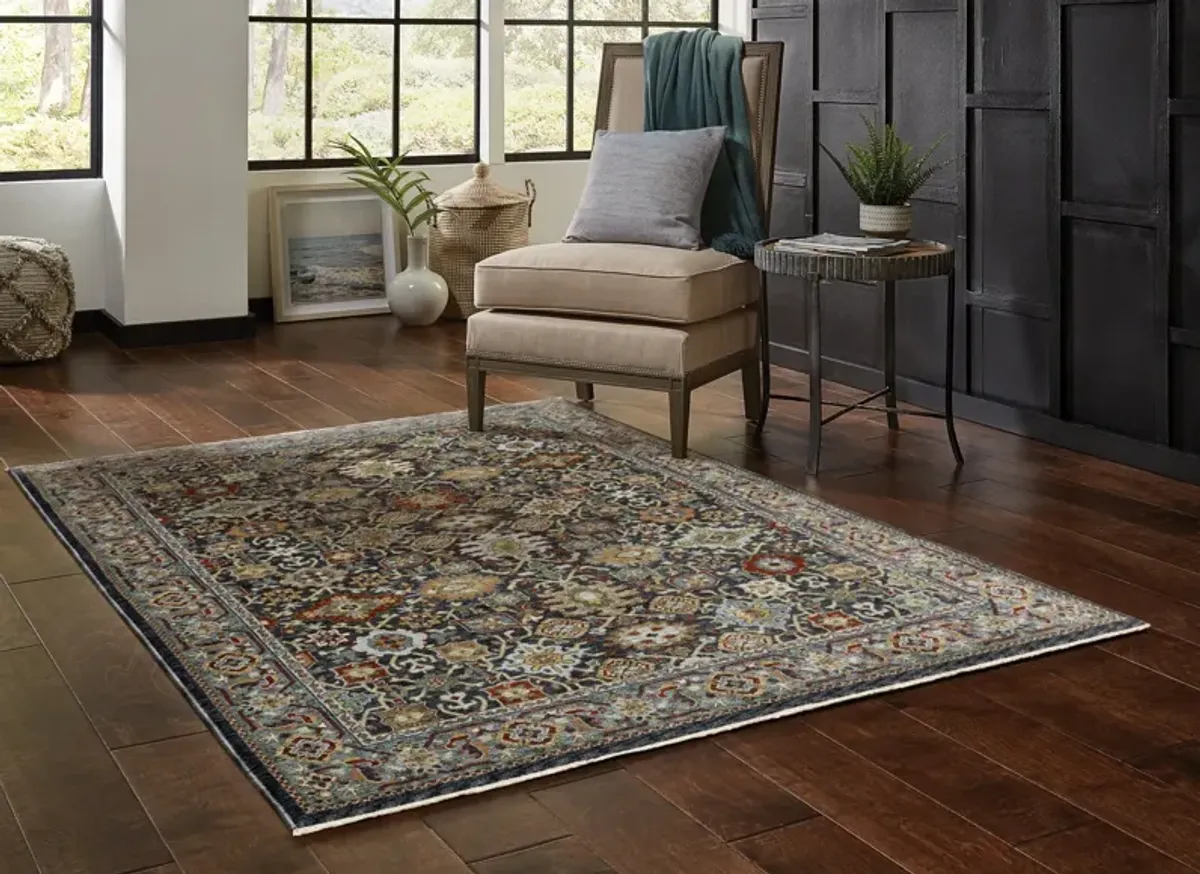 Aberdeen Blue Multi Area Rug - 5 3  x 7 6 