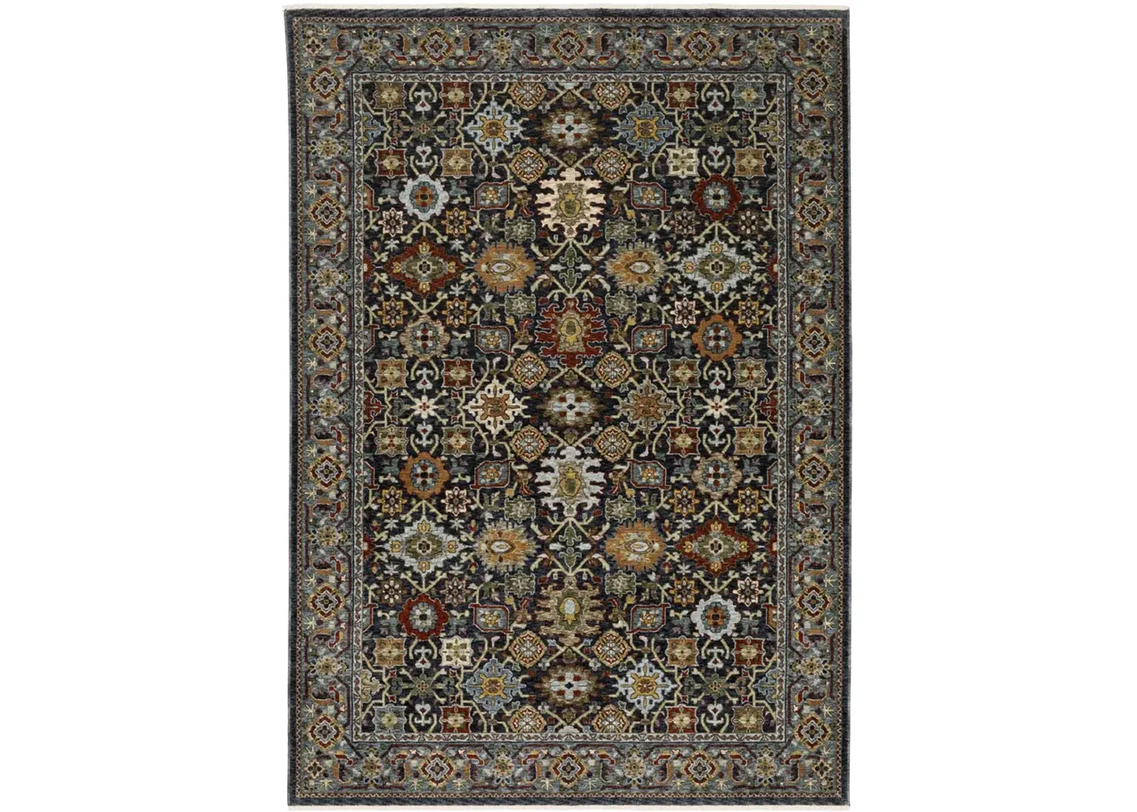 Aberdeen Blue Multi Area Rug - 5 3  x 7 6 