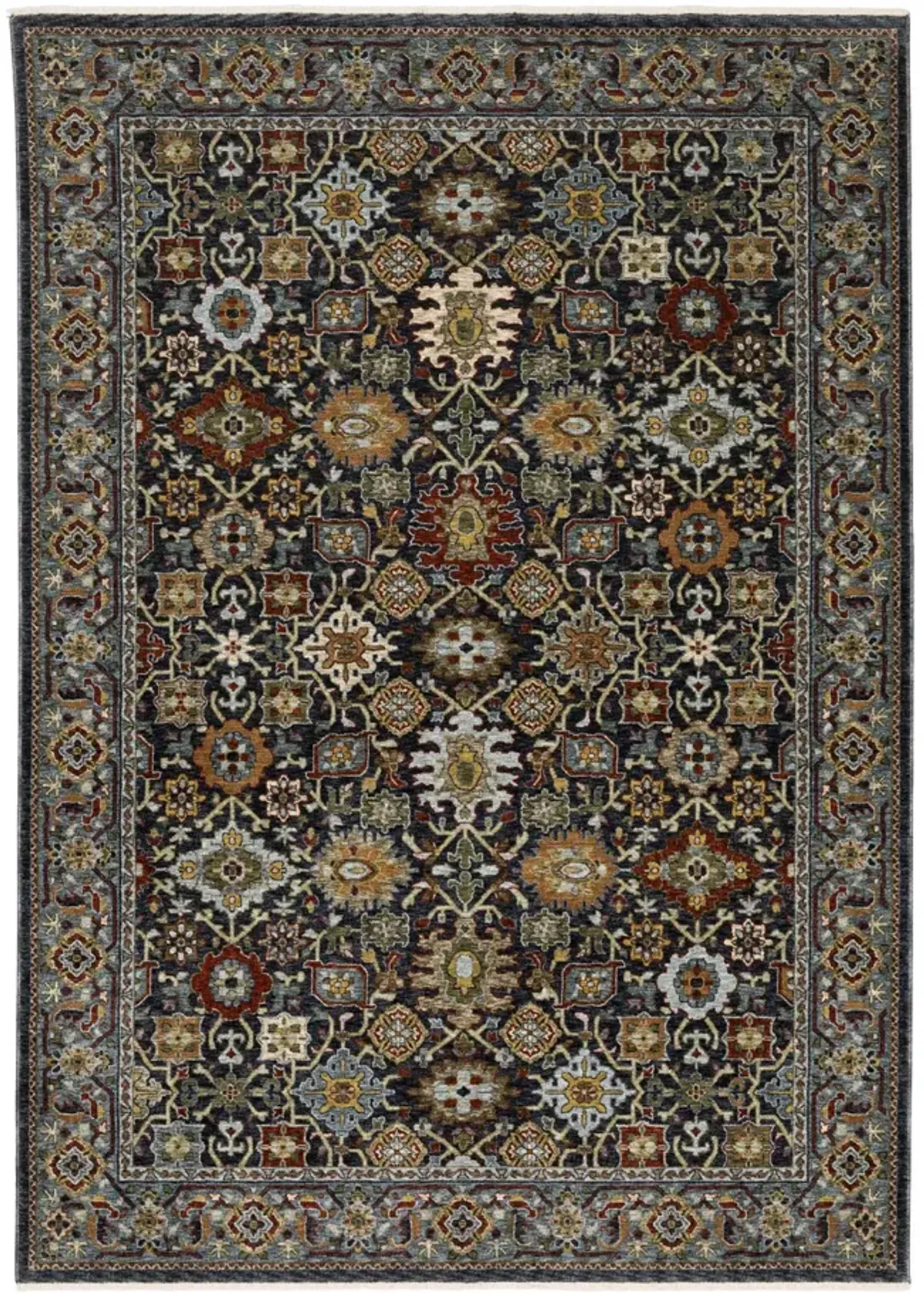 Aberdeen Blue Multi Area Rug - 5 3  x 7 6 