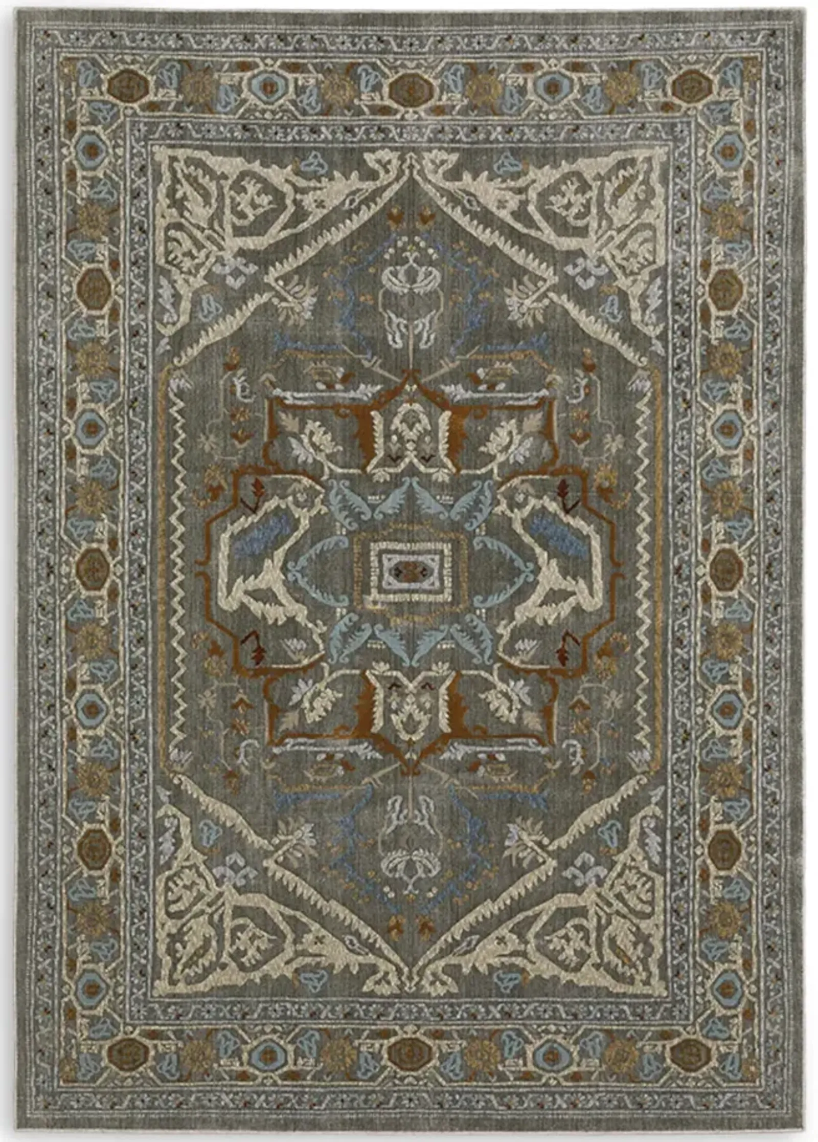 Ellington Grey Multi  5 3  X 7 6  Area Rug