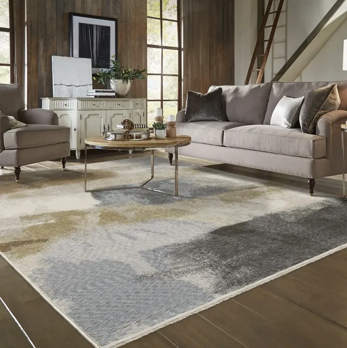 Hayden Beige Rust - 5 3  x 7 6  Area Rug