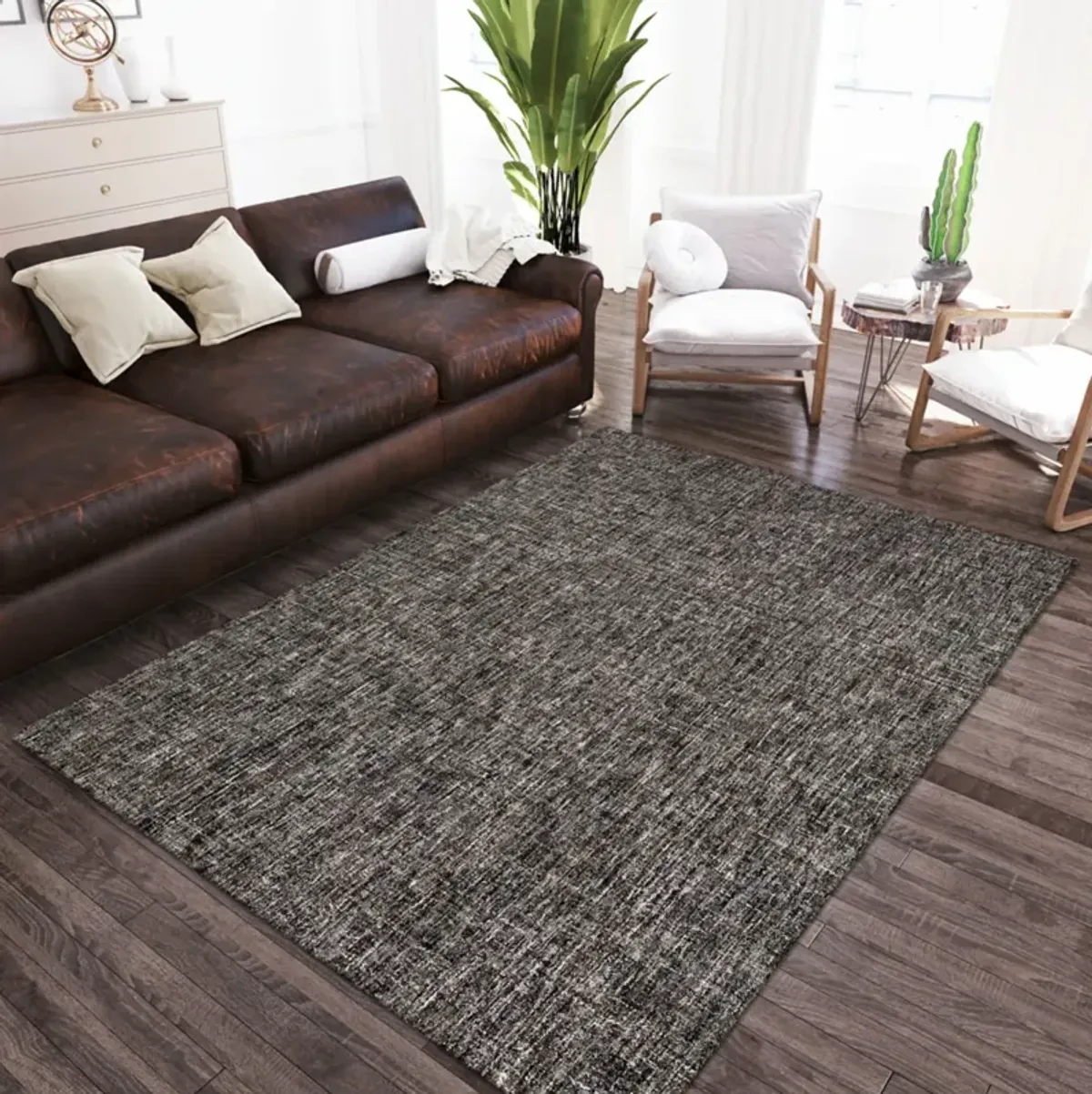 Mateo Ebony - 5 0  X 7 6  Area Rug 