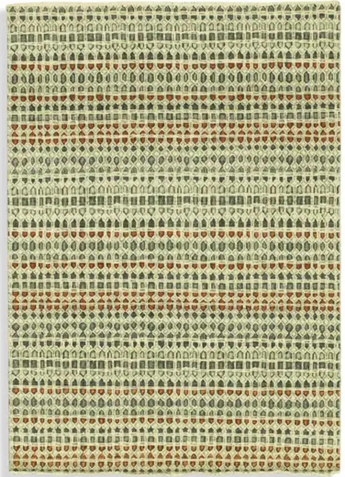 Hand Knotted Area Rug - 5 0  X 7 0 