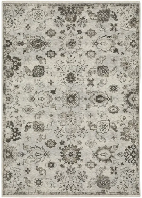 Chamberlain Grey Ivory Area Rug - 5 3  X 7 6 
